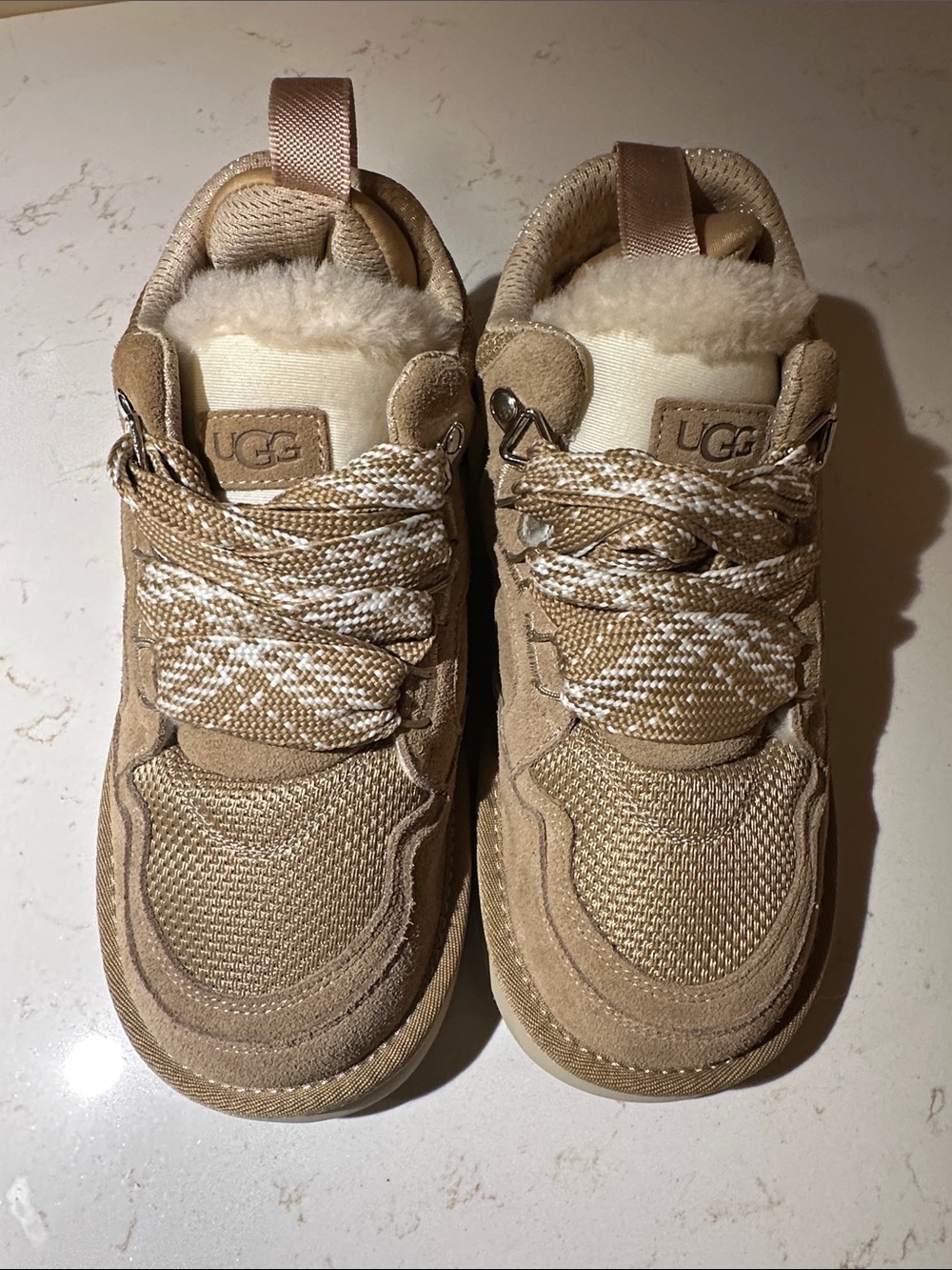 Comfortable Stylish Brown and Tan Sneakers.